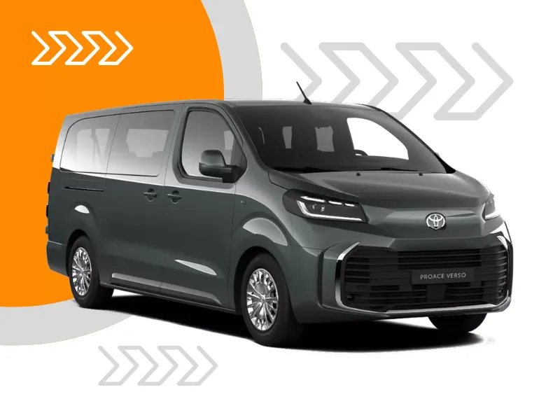 Toyota ProAce Verso Extra Long A/T 2026 (9 kohta) - või sarnase väikebussi rent